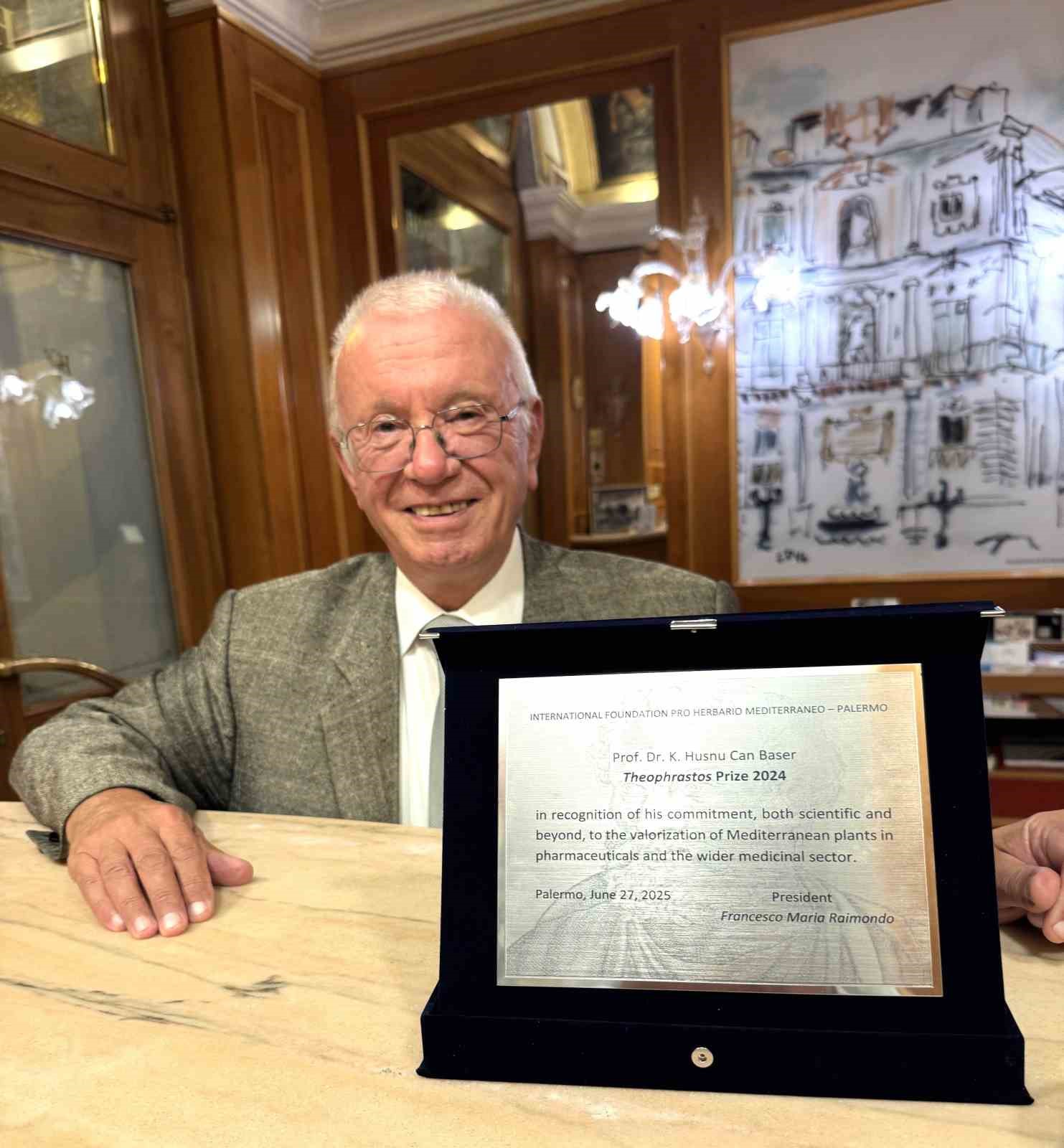 Botaniğin Nobeli, Theophrastus Ödülü, Prof. Dr. K. Hüsnü Can Başer’in oldu