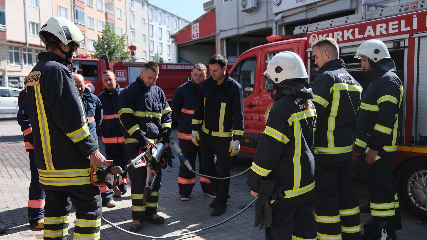 Kırklareli’nde itfaiye ekiplerine eğitim
