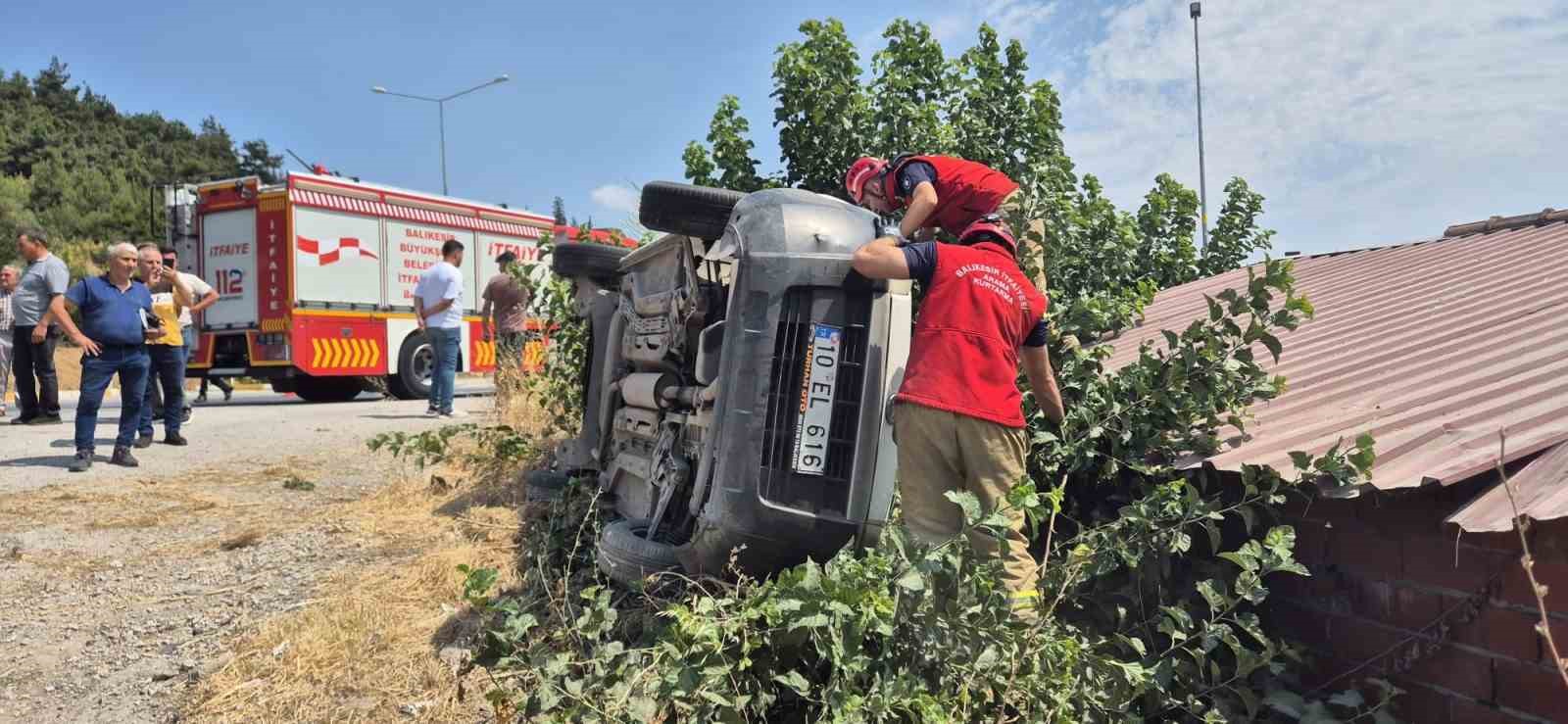 Susurluk’ta trafik kazası: 1 kişi yaralandı
