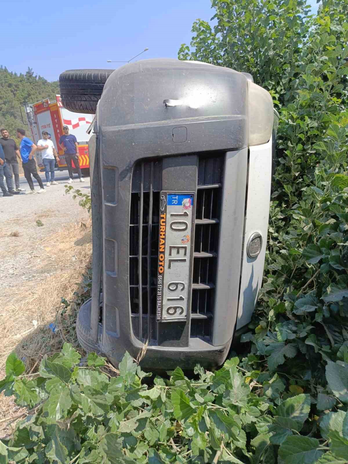 Susurluk’ta trafik kazası: 1 kişi yaralandı