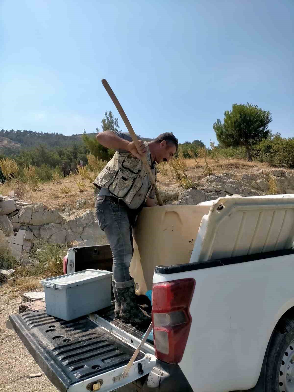 Balıklar ölmesin diye zamanla yarıştılar