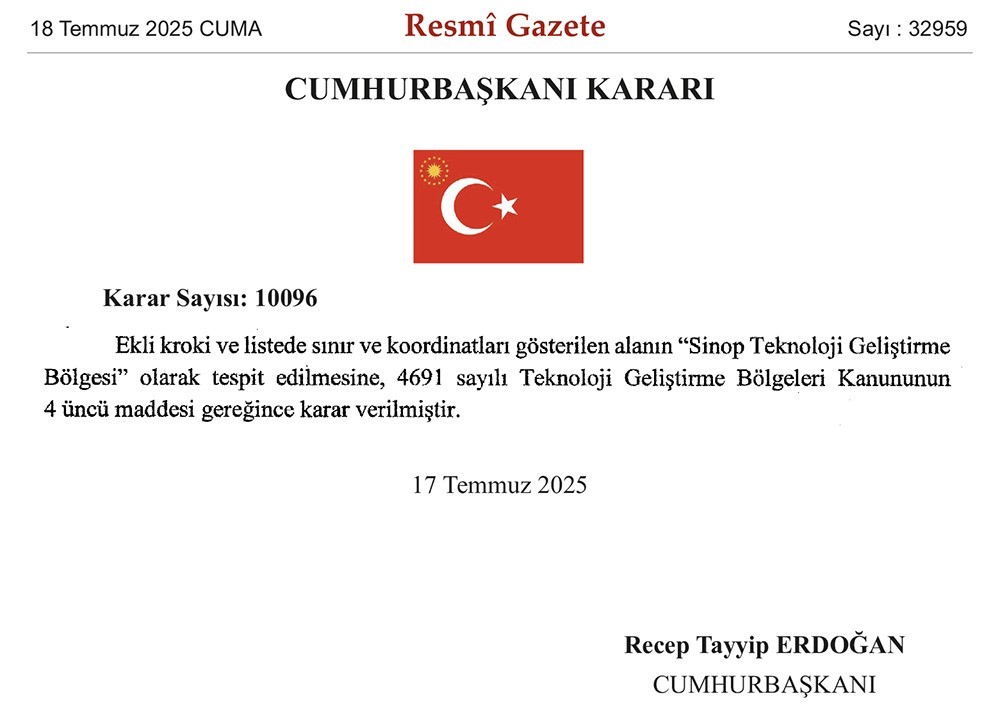 Sinop Üniversitesi bünyesinde ‘Teknoloji Geliştirme Bölgesi’ kuruldu