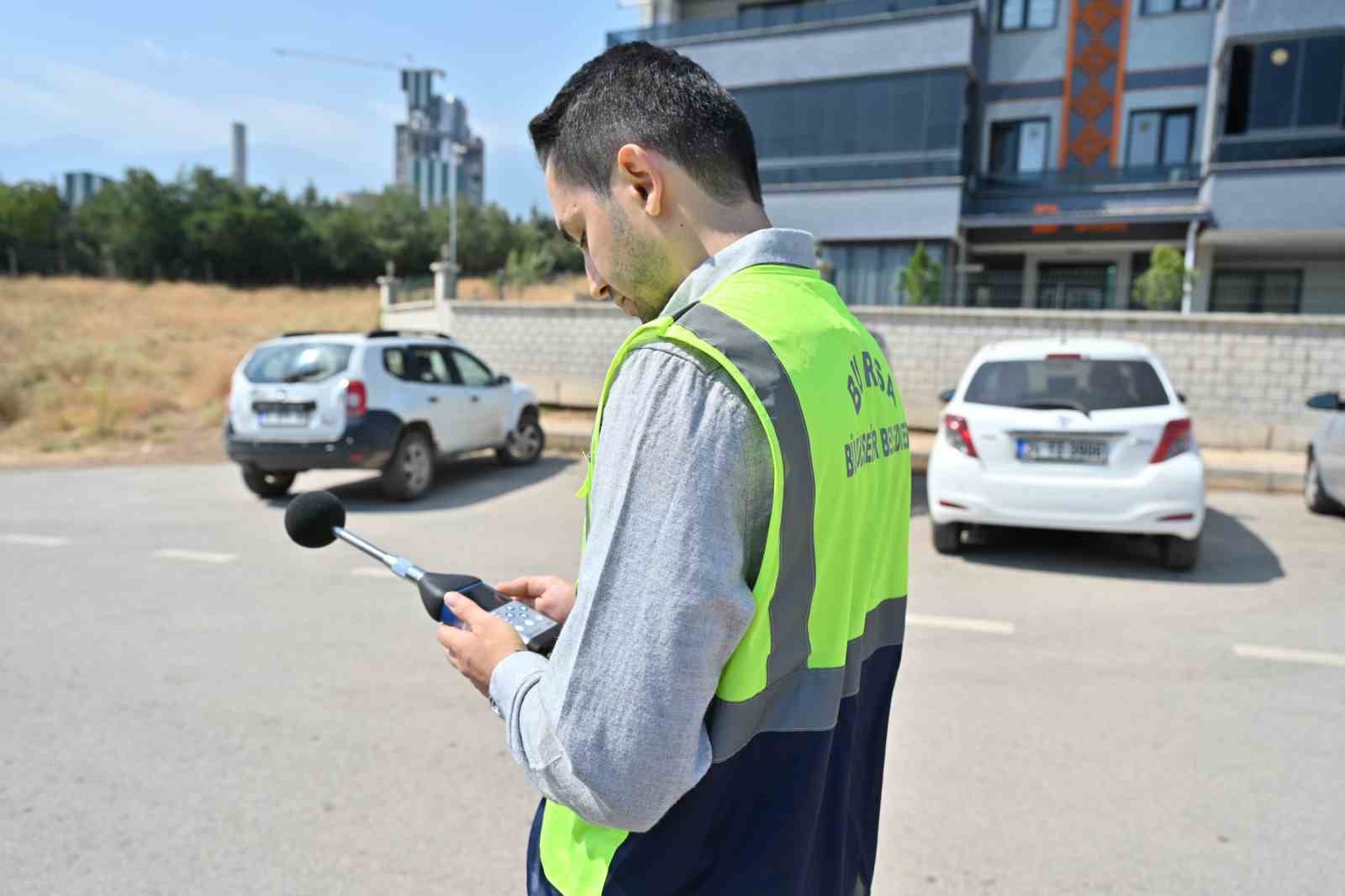 Bursa&rsquo;da &ccedil;evresel g&uuml;r&uuml;lt&uuml; &ouml;l&ccedil;&uuml;m&uuml; yapıldı
