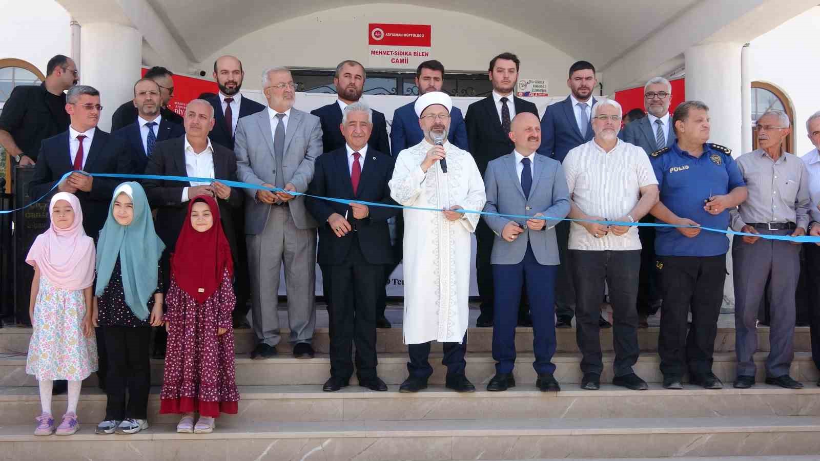 Adıyaman’da deprem sonrası yapılan cami ve Kur’an kurslarının toplu açılışı yapıldı