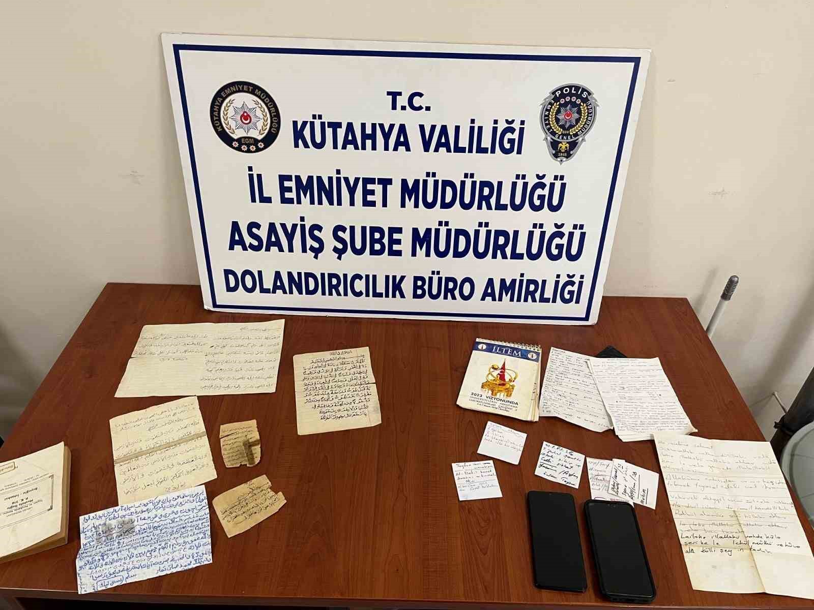 Kütahya’da inanç ve duyguları istismar ederek dolandırıcılık yapanlara darbe: 5 tutuklama