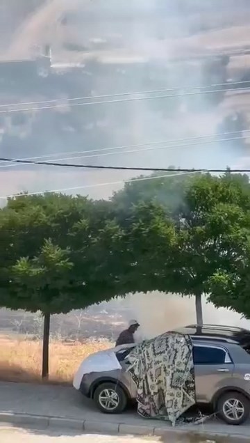 Elazda genlerden duyarl davran: Yangn bymesin diye seferber oldular

