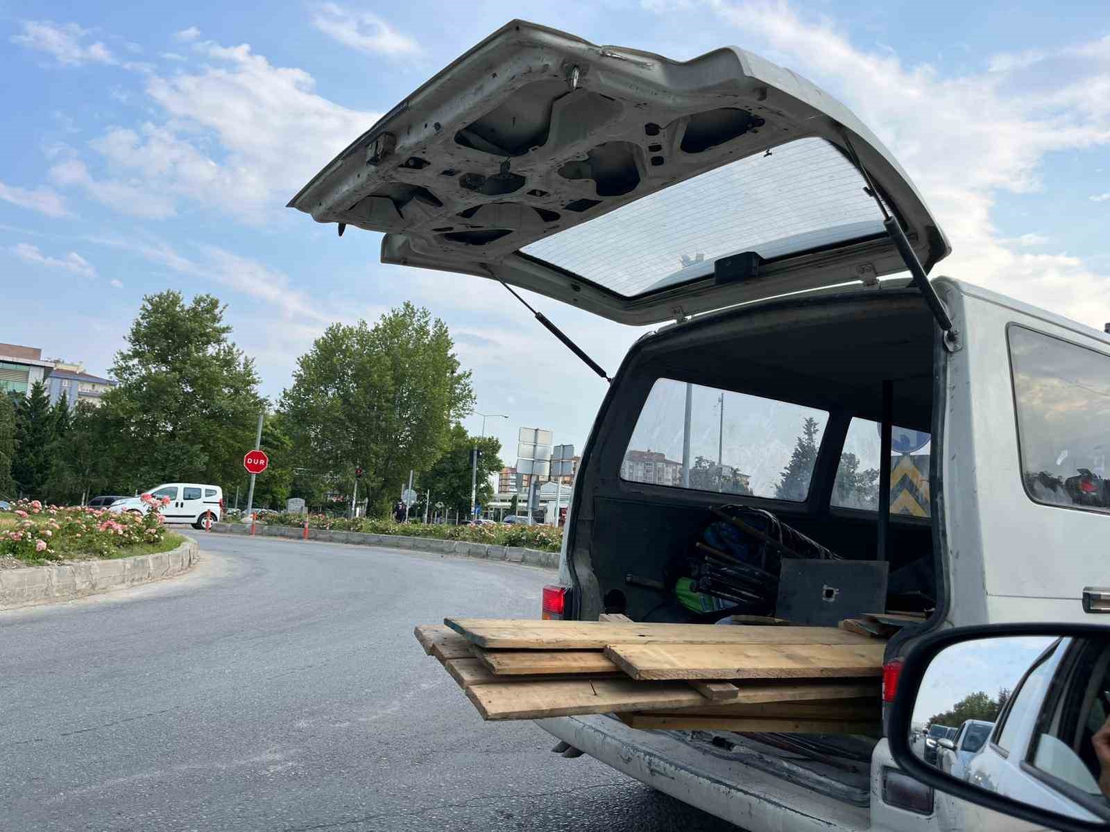 Duyarsız sürücünün davranışı ’pes’ dedirtti