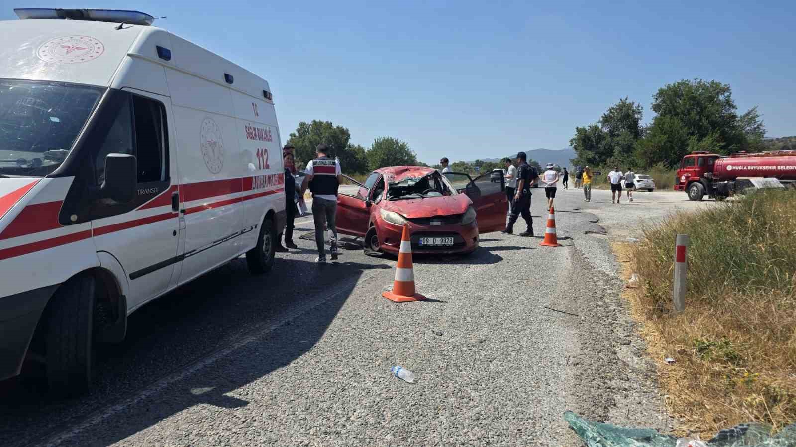 Muğla’da trafik kazası: 1 ölü, 2 yaralı