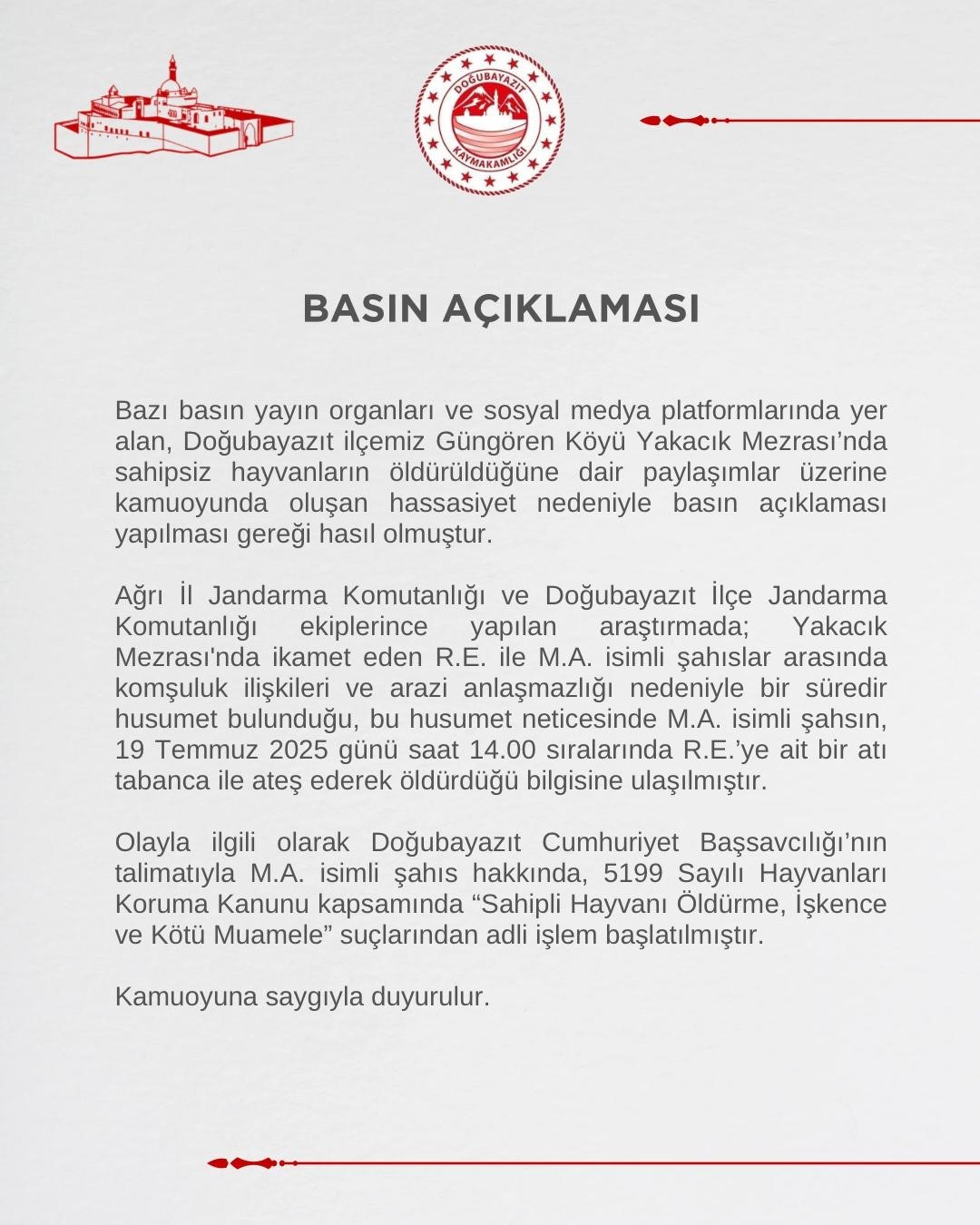 Husumetlisinin atını tabancayla vurdu