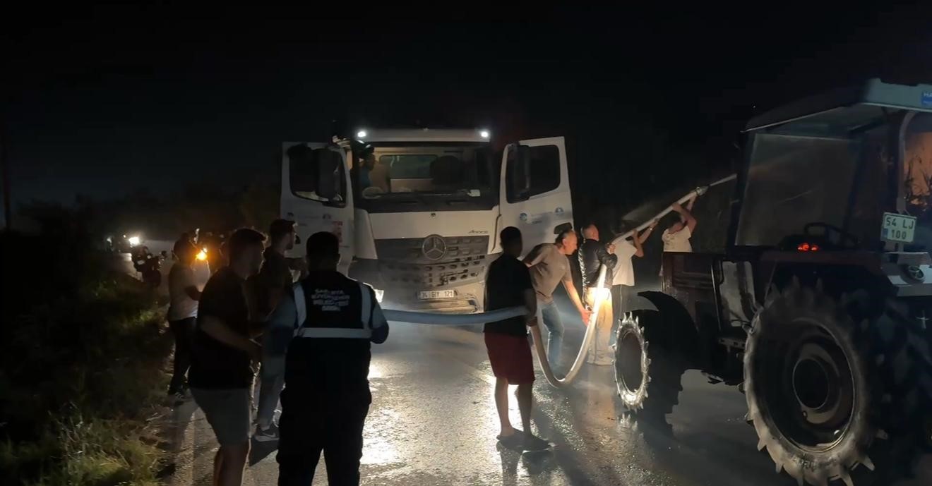 Sakarya’daki orman yangını tarım arazilerine sıçradı