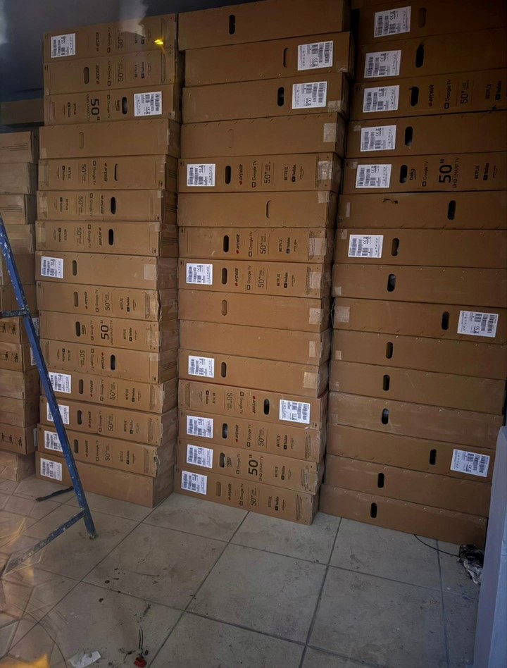 Yüzlerce televizyonla 25 milyon TL’lik vurgun yapan şahıslar polisten kaçamadı