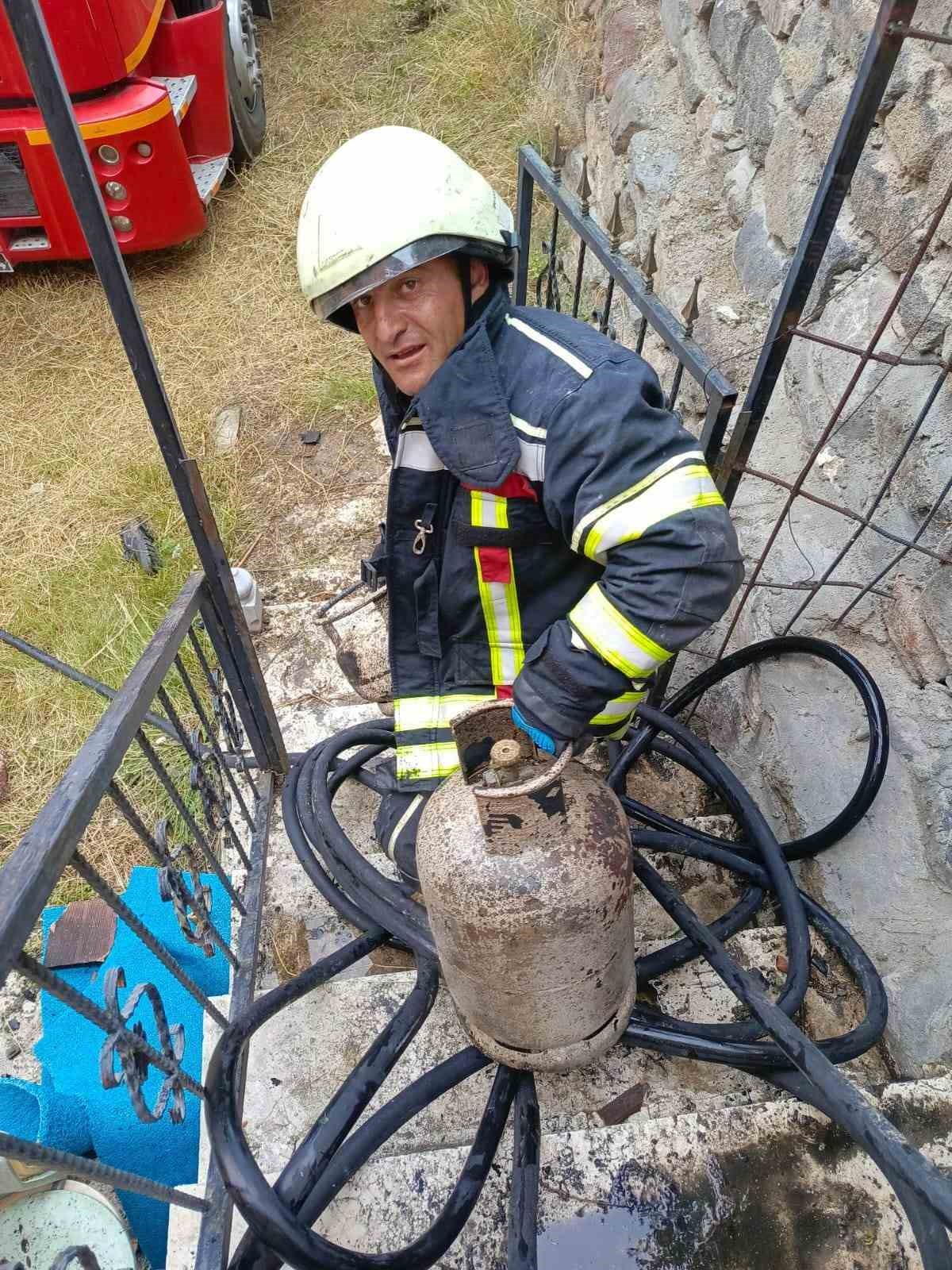 Erzurum’da korkutan yangın