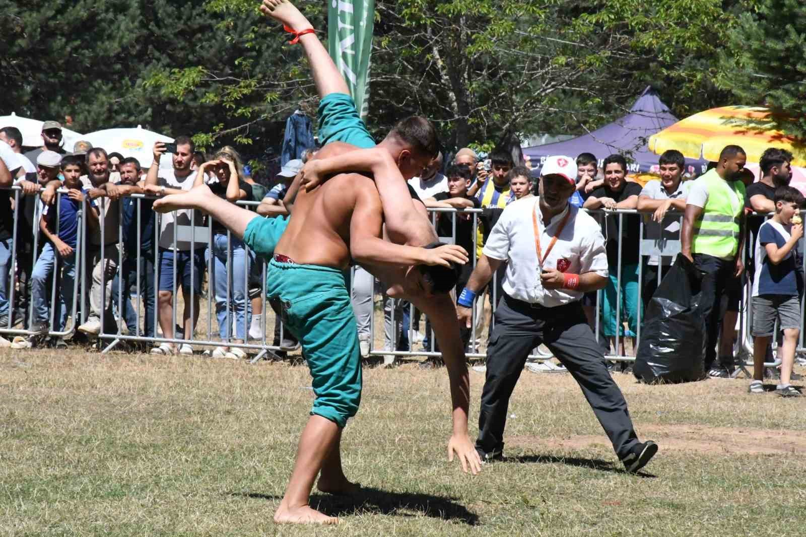 Alıç Yaylası kıran Kırana güreşlere sahne oldu