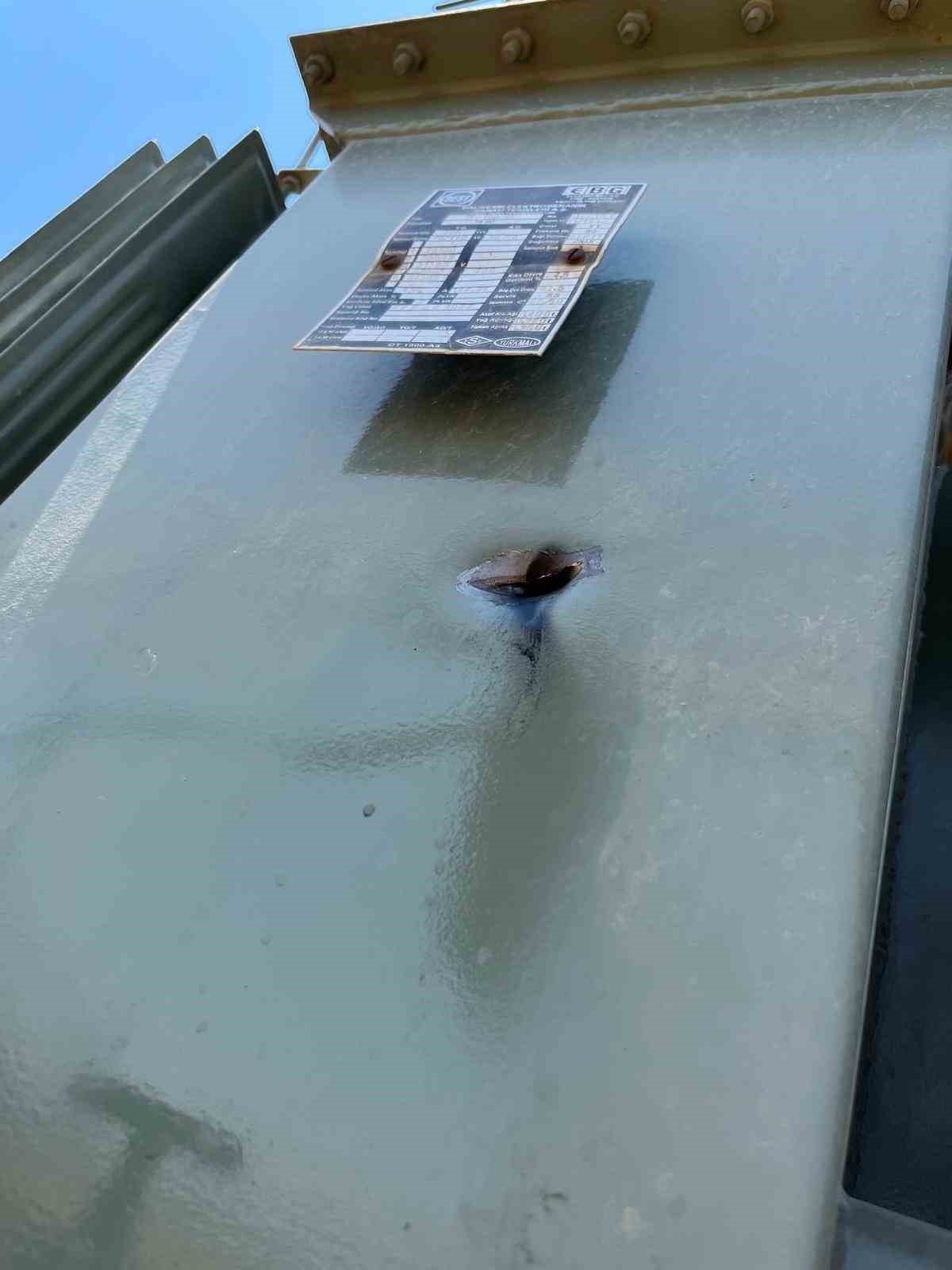 Şanlıurfa’da vatandaşa elektrik sağlayan trafolar kurşunlandı