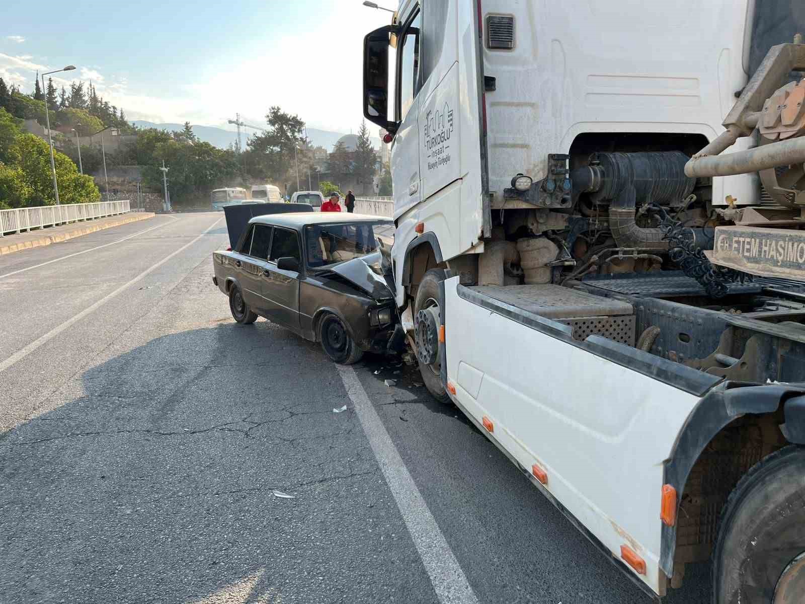 Kahramanmaraş’ta trafik kazası: 1 yaralı