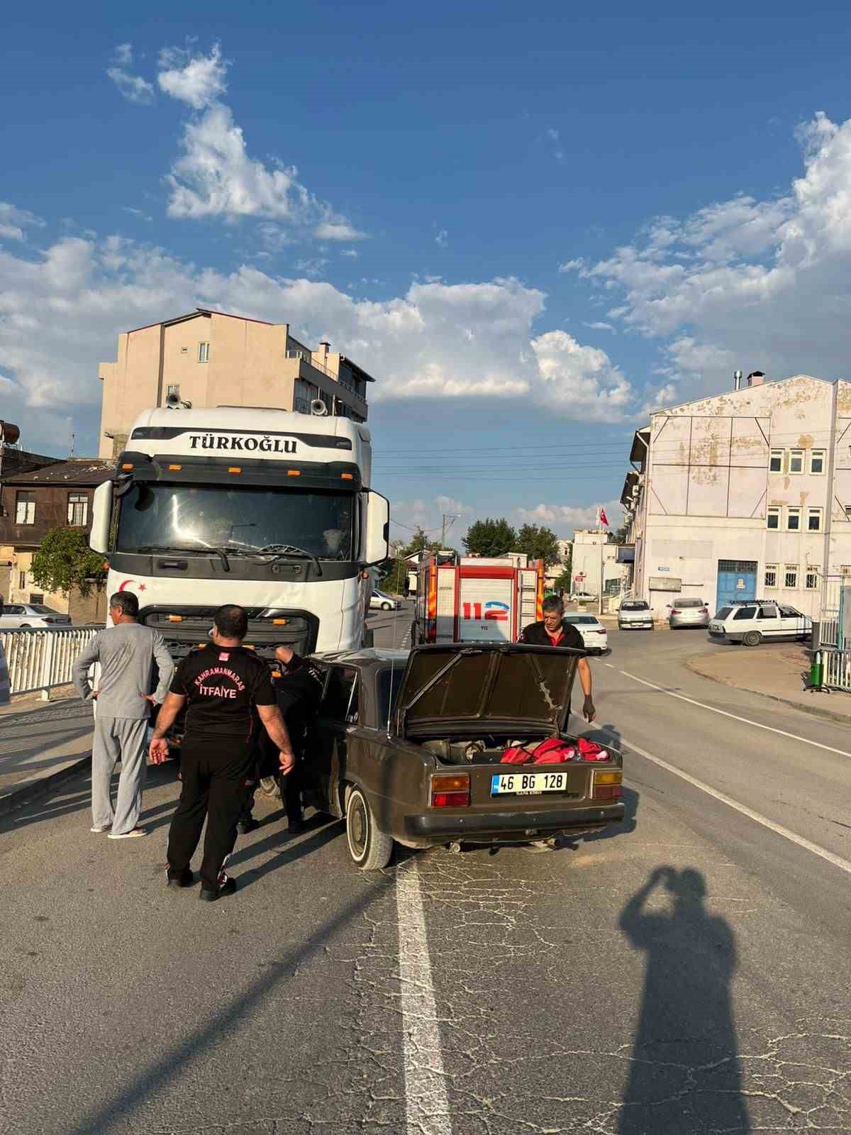 Kahramanmaraş’ta trafik kazası: 1 yaralı