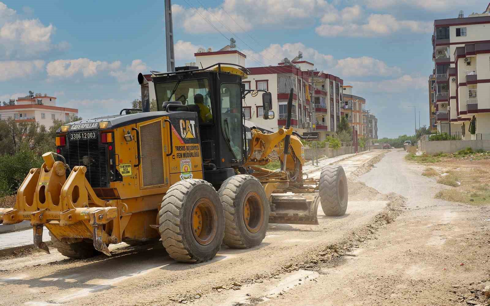 Tarsus’ta Bağlar Mahallesi’nde yol çalışmaları başladı