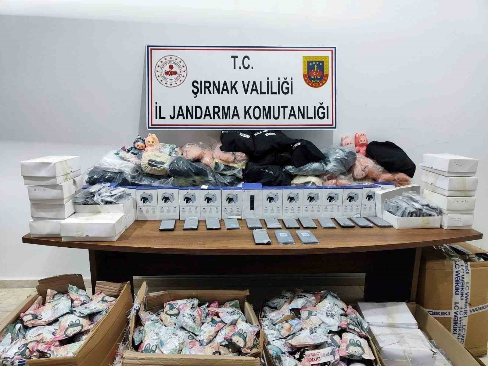 Şırnak’ta 10 günde 9.9 milyon TL değerinde kaçak malzeme ele geçirildi