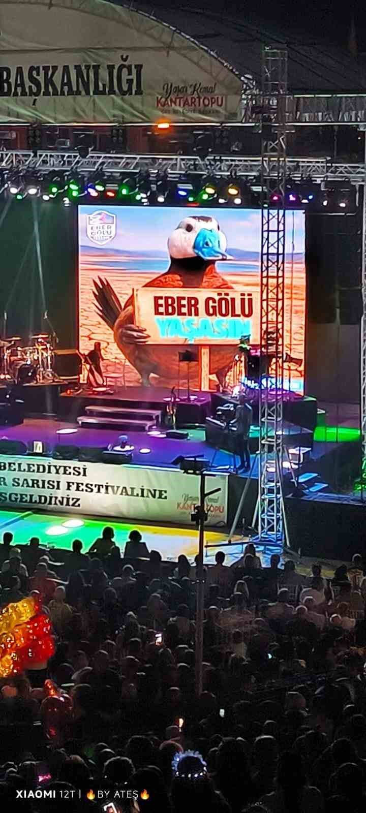 Festivalde Eber Gölü Yaşasın çağrısı