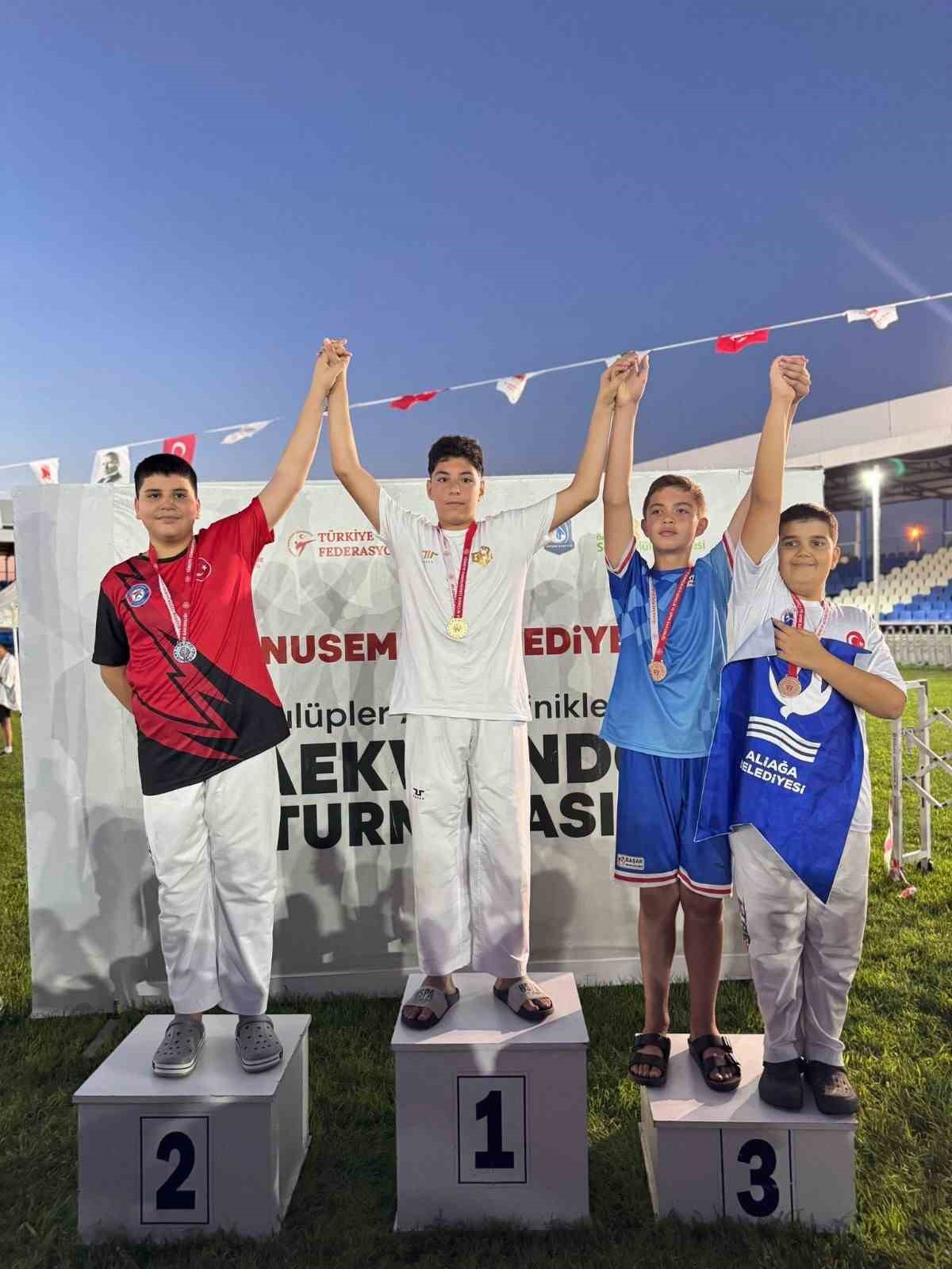 Yunusemre Belediyesi Kulüplerarası Taekwondo Turnuvasında kupa ve madalyalar sahiplerini buldu