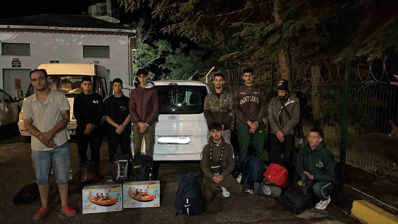 Tekirdağ’da 8 düzensiz göçmen ve 1 organizatör yakalandı