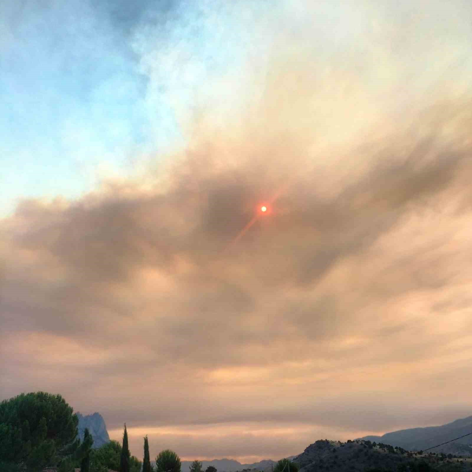 Bilecik yangınının dumanı Eskişehir’e ulaştı