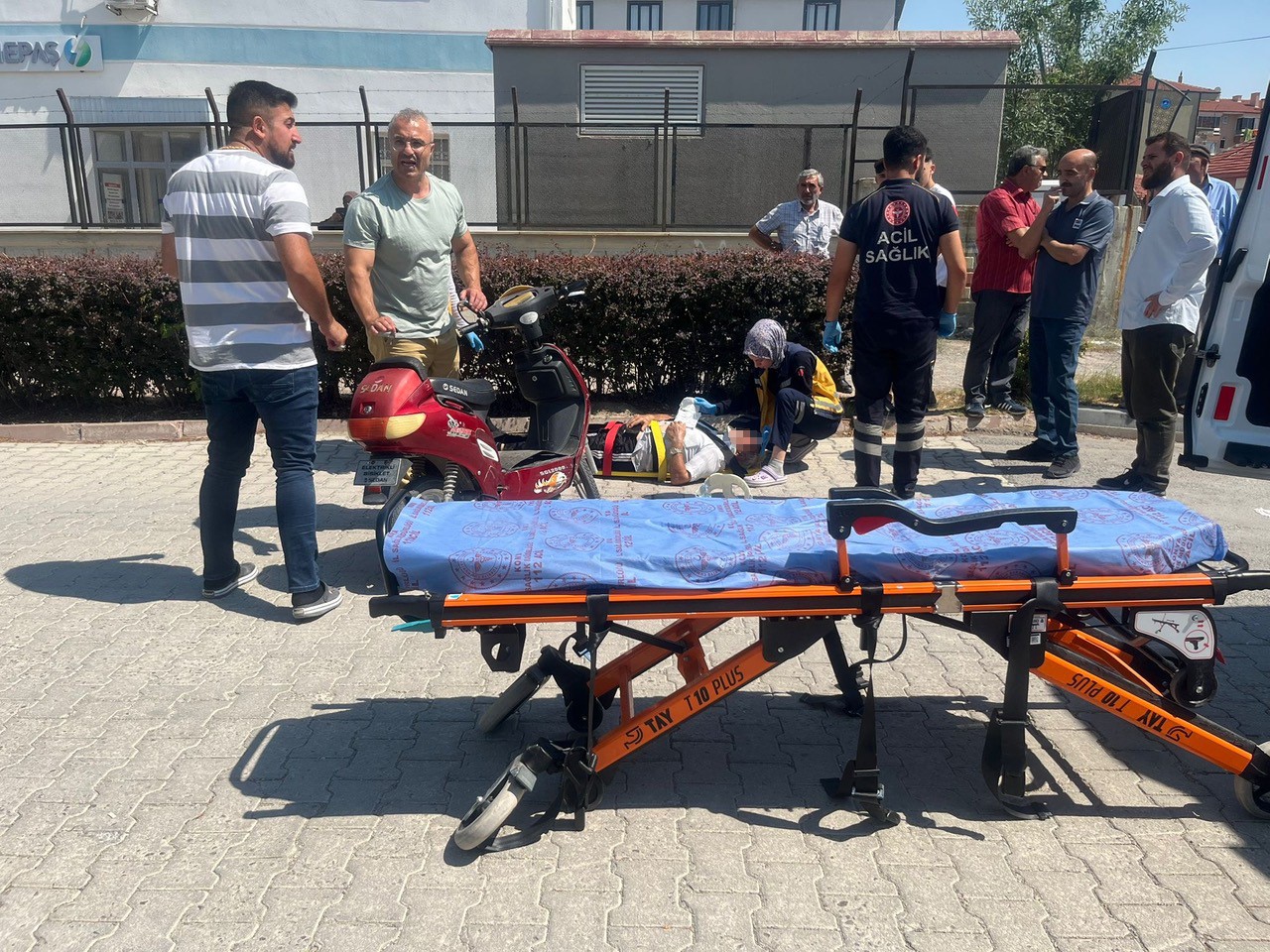 Kulu’da elektrikli bisiklet ile otomobil çarpıştı: 1 yaralı