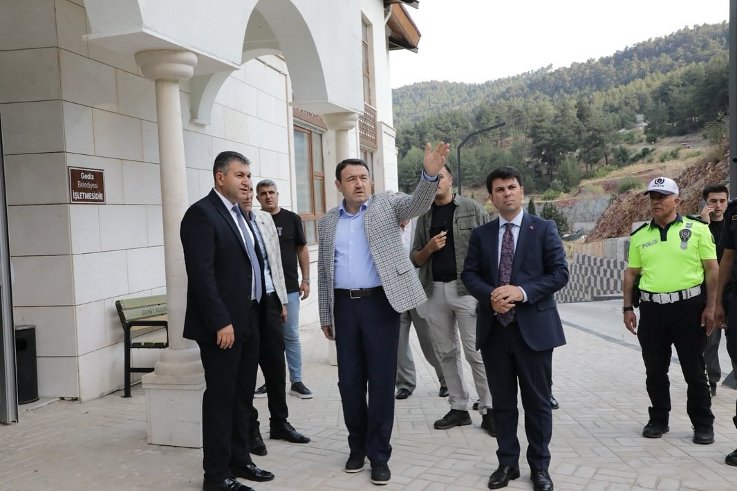 Kütahya Valisi Işın, Gediz Ilıca Termal Tesisleri’nde incelemelerde bulundu