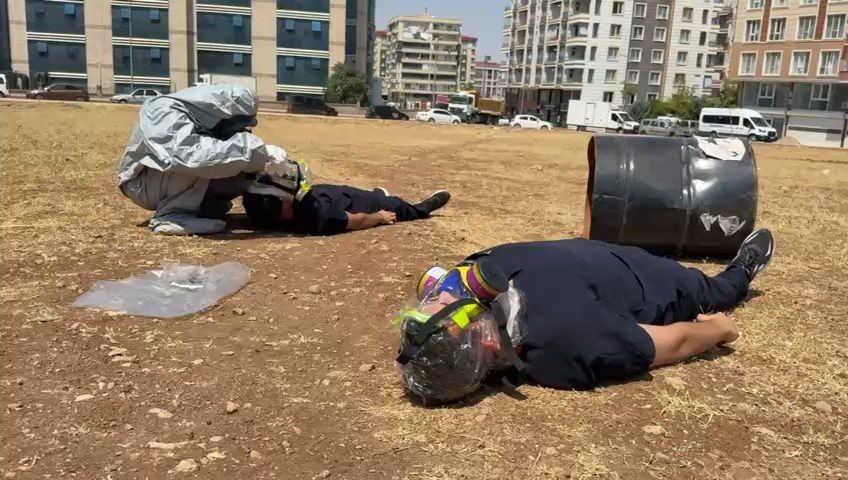 Siirt’te gerçeği aratmayan KBRN alarm tatbikatı