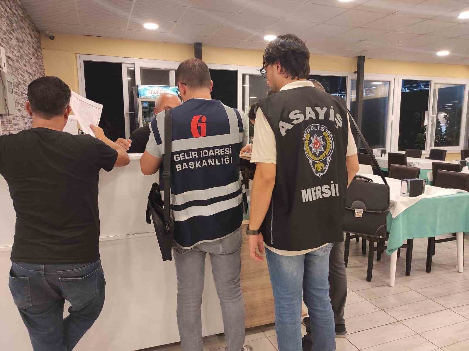 Mersin’de umuma açık iş yerleri denetlendi: 2 milyon 175 bin lira cezai işlem uygulandı