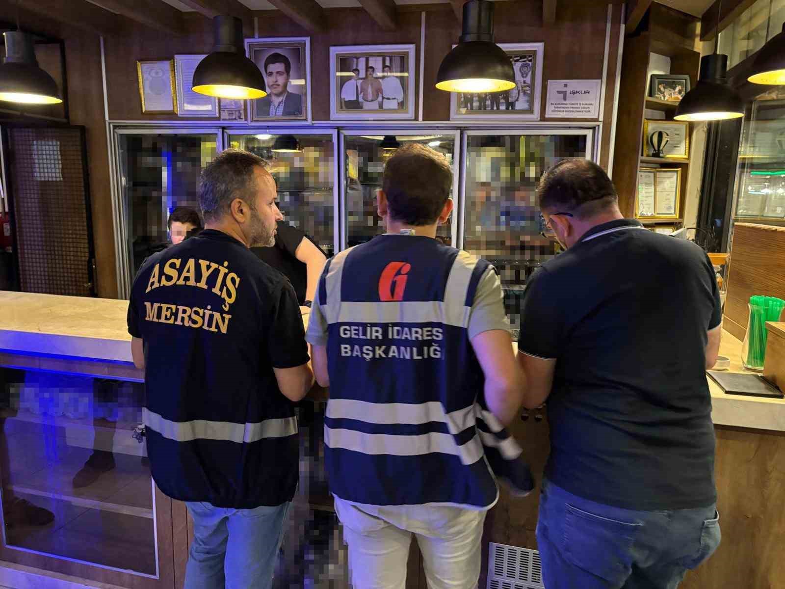 Mersin’de umuma açık iş yerleri denetlendi: 2 milyon 175 bin lira cezai işlem uygulandı