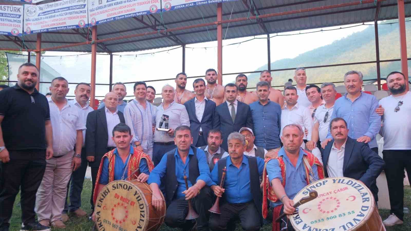 58. Dikmen Sırık Kebabı ve Yağlı Güreşlerinin Başpehlivanı Erkan Taş oldu