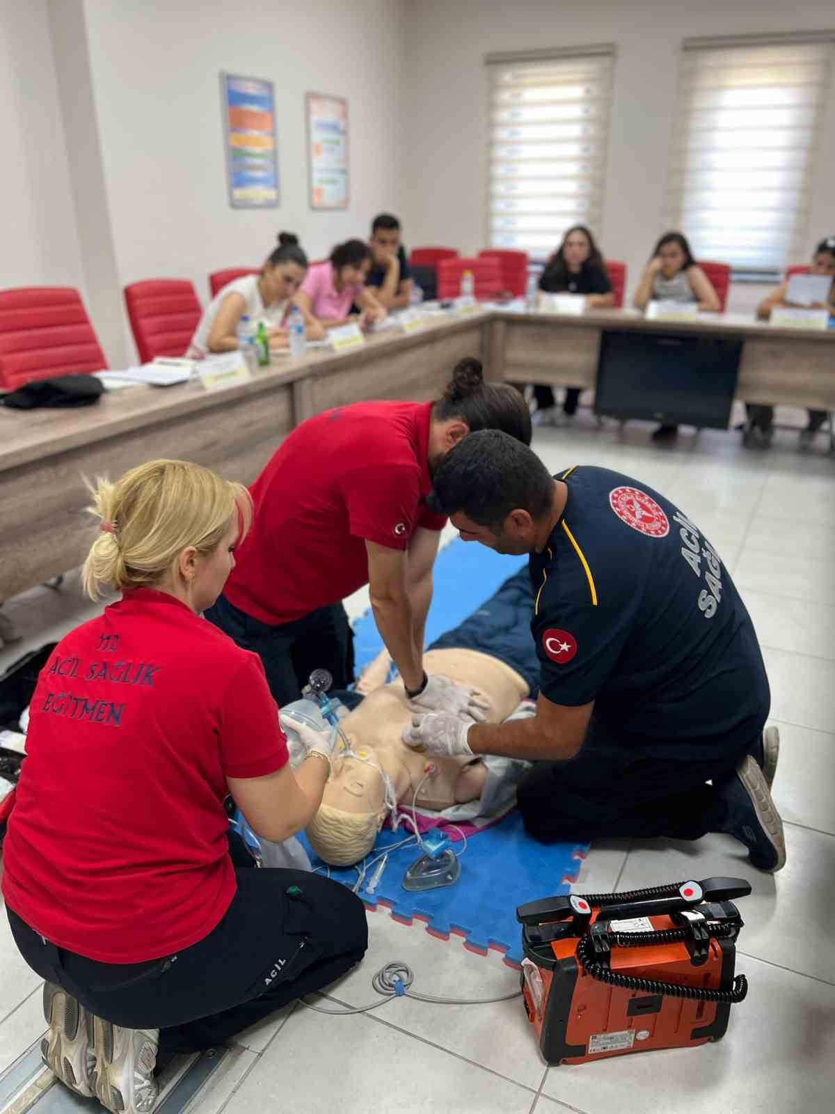 G&ouml;reve yeni başlayan 112 personeline temel mod&uuml;l eğitimi verildi
