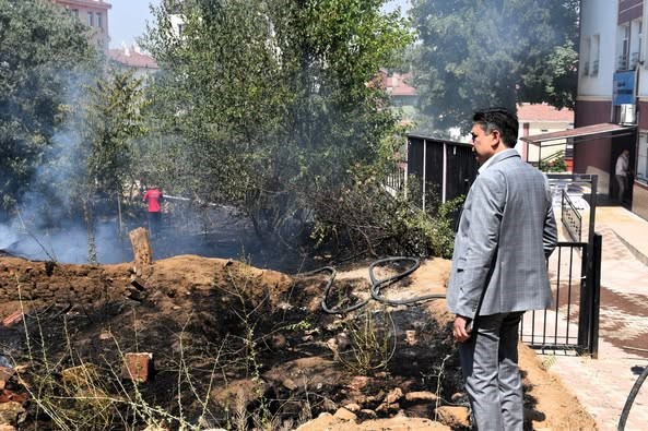 Ot yangını kısa sürede kontrol altına alındı