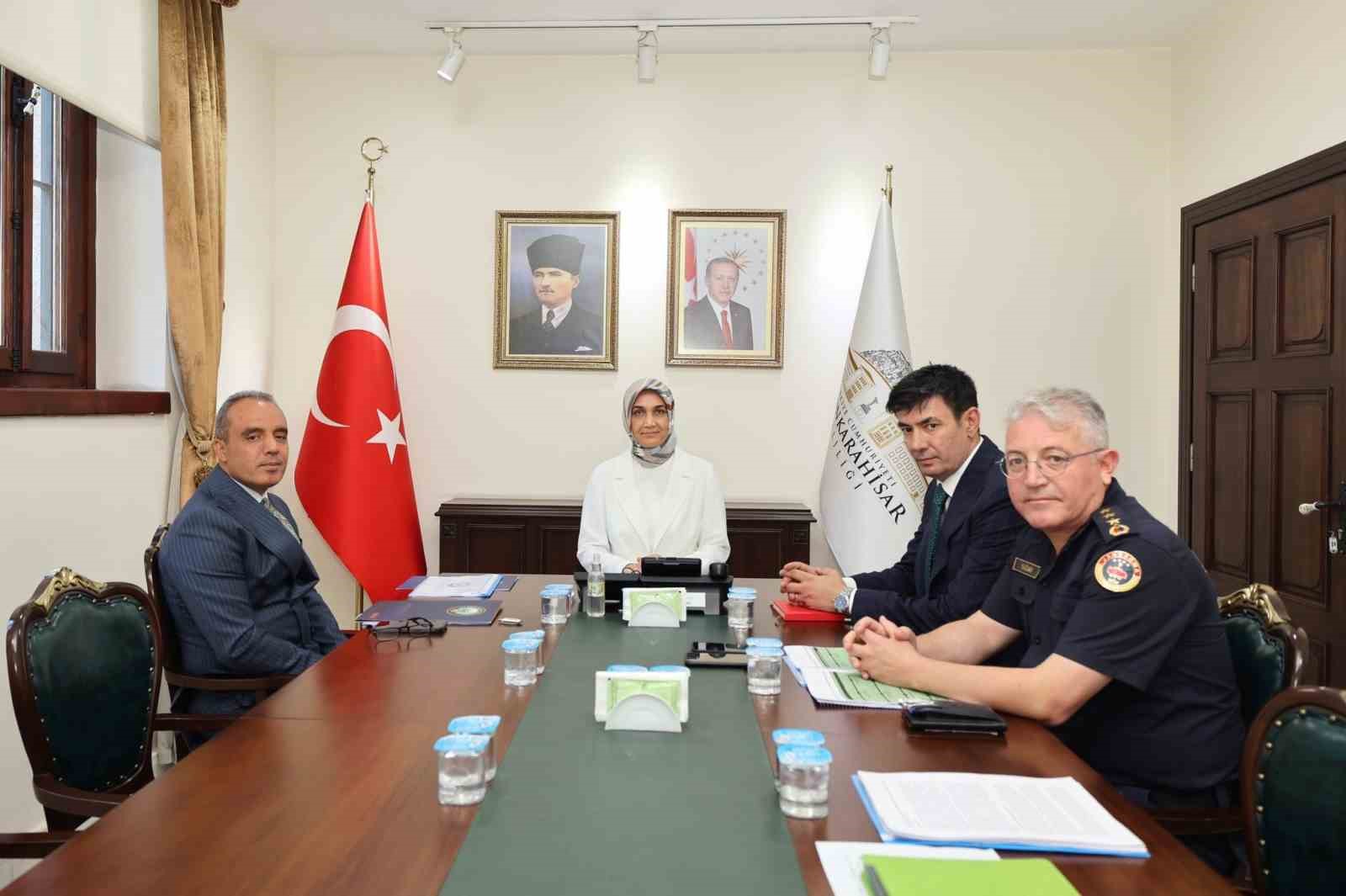 Afyonkarahisar’da asayiş toplantısı gerçekleştirildi