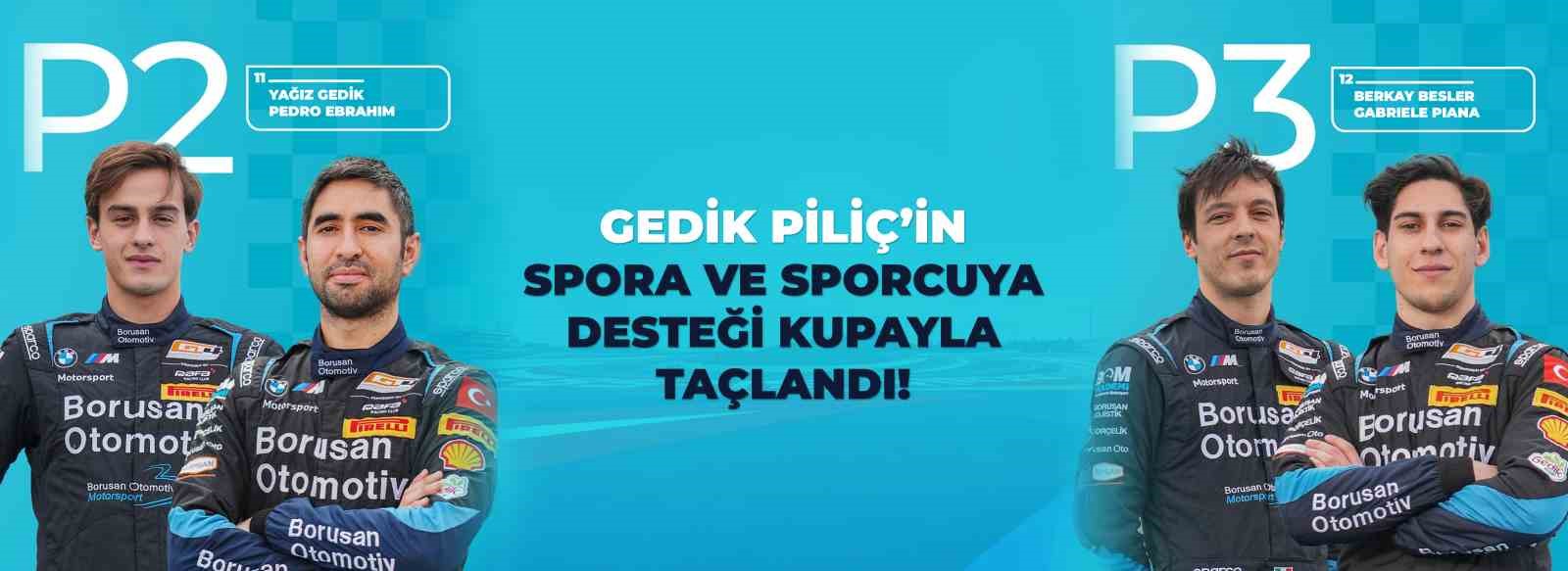 Gedik Piliç’in spora ve sporcuya desteği kupayla taçlandı
