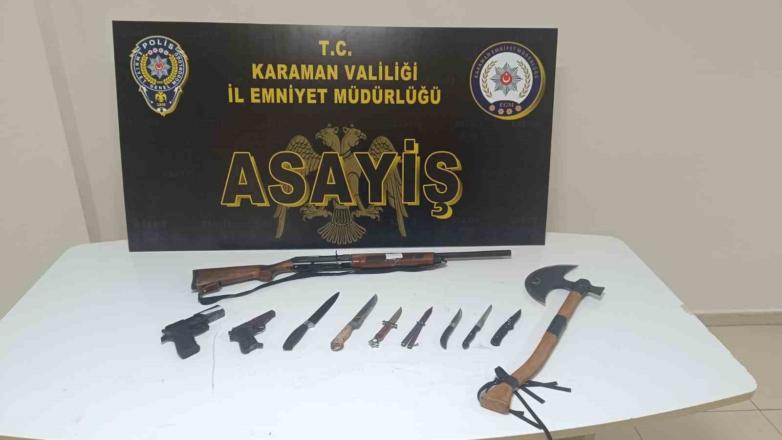 Karaman’da aranan 8 kişi tutuklandı