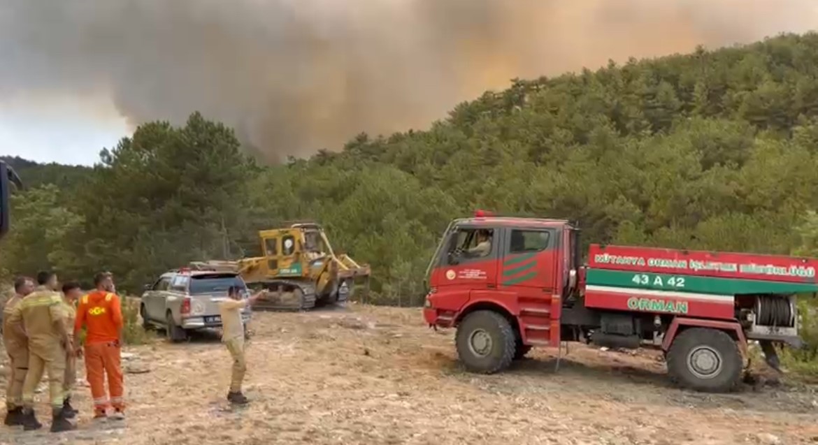 Orman Bölge Müdürü yangının ortasında kaldı