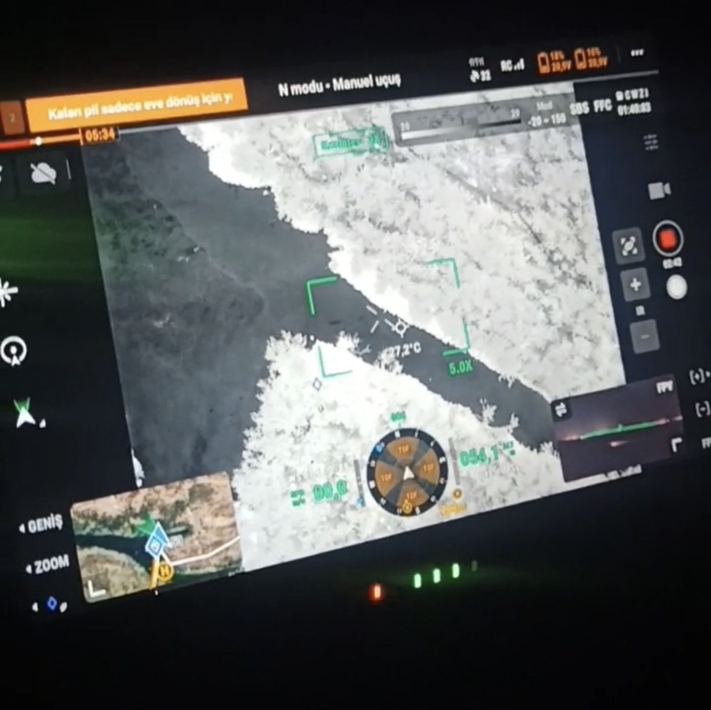 Kaybolan 3 büyükbaş hayvan termal dronla bulundu