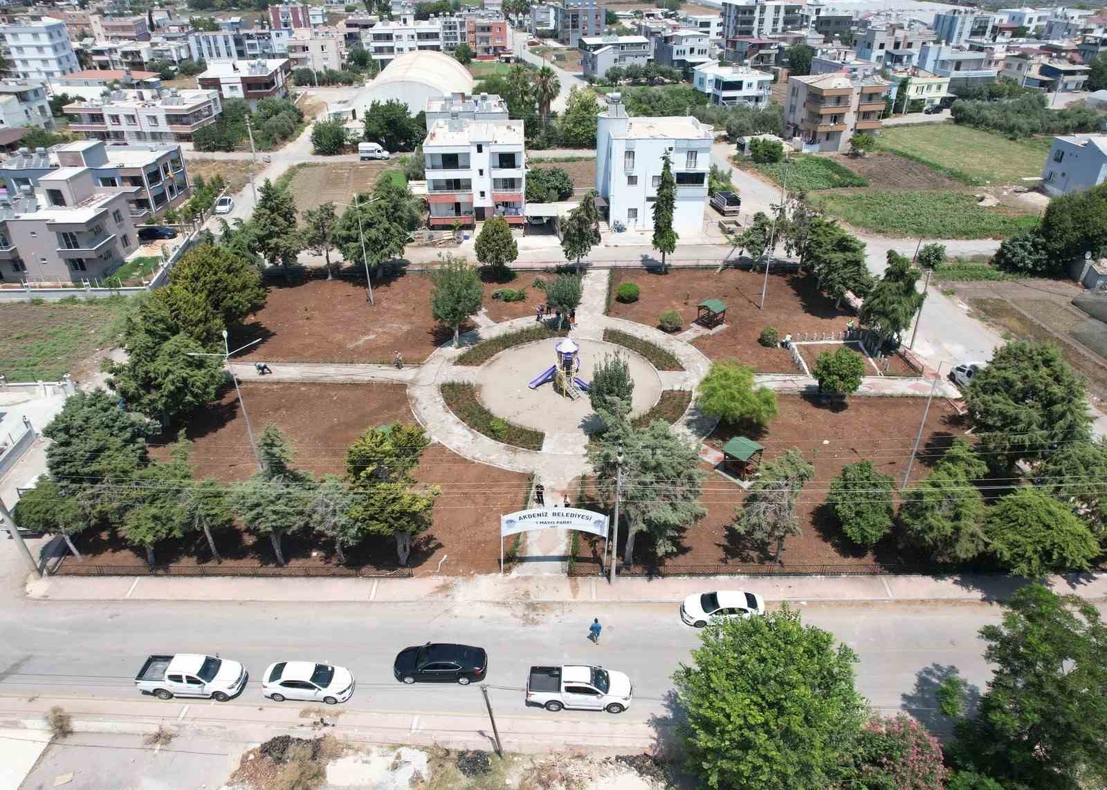 Karaduvar 1 Mayıs Parkı yeniden yeşerdi