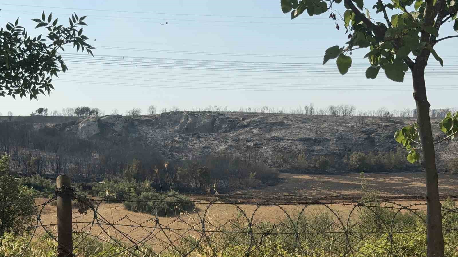 Başakşehir’de çalılık alanda yangın