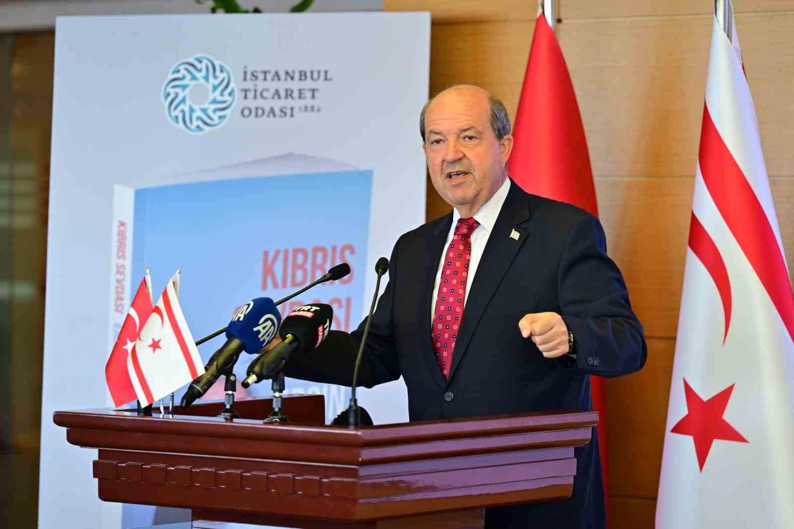 KKTC Cumhurbaşkanı Tatar, İTO’da ‘Kıbrıs Sevdası’ kitabının yeni baskısının tanıtımına katıldı