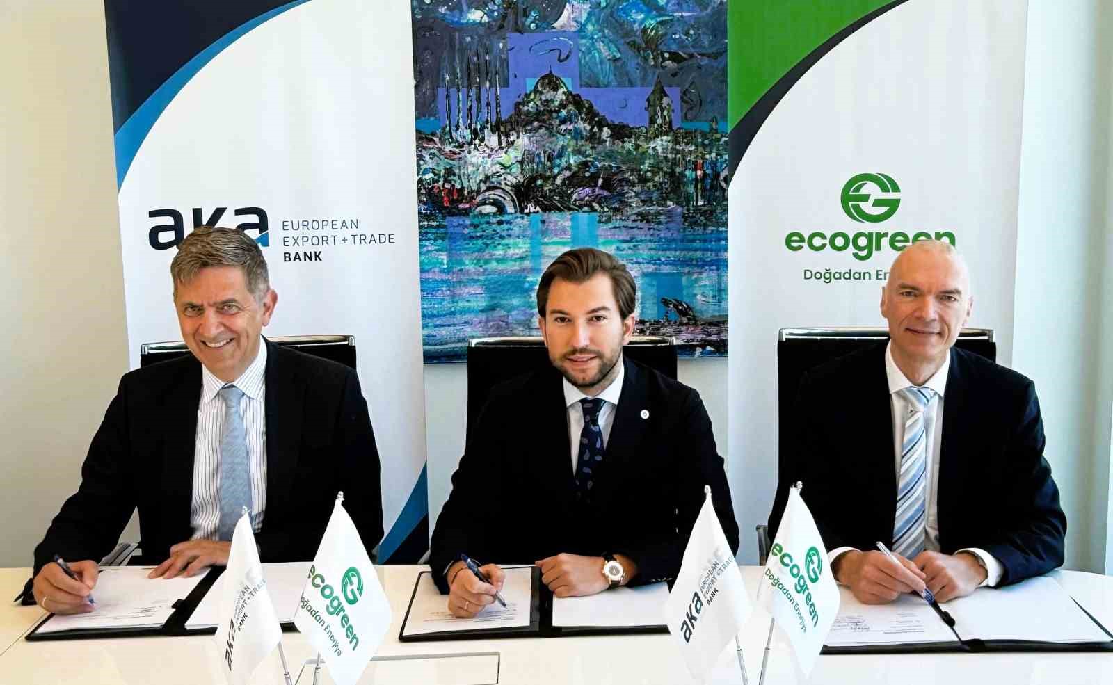 Ecogreen Enerji, Alman Aka European Export Trade Bank ile 76,7 milyon Euro tutarında finansman sözleşmesi imzaladı