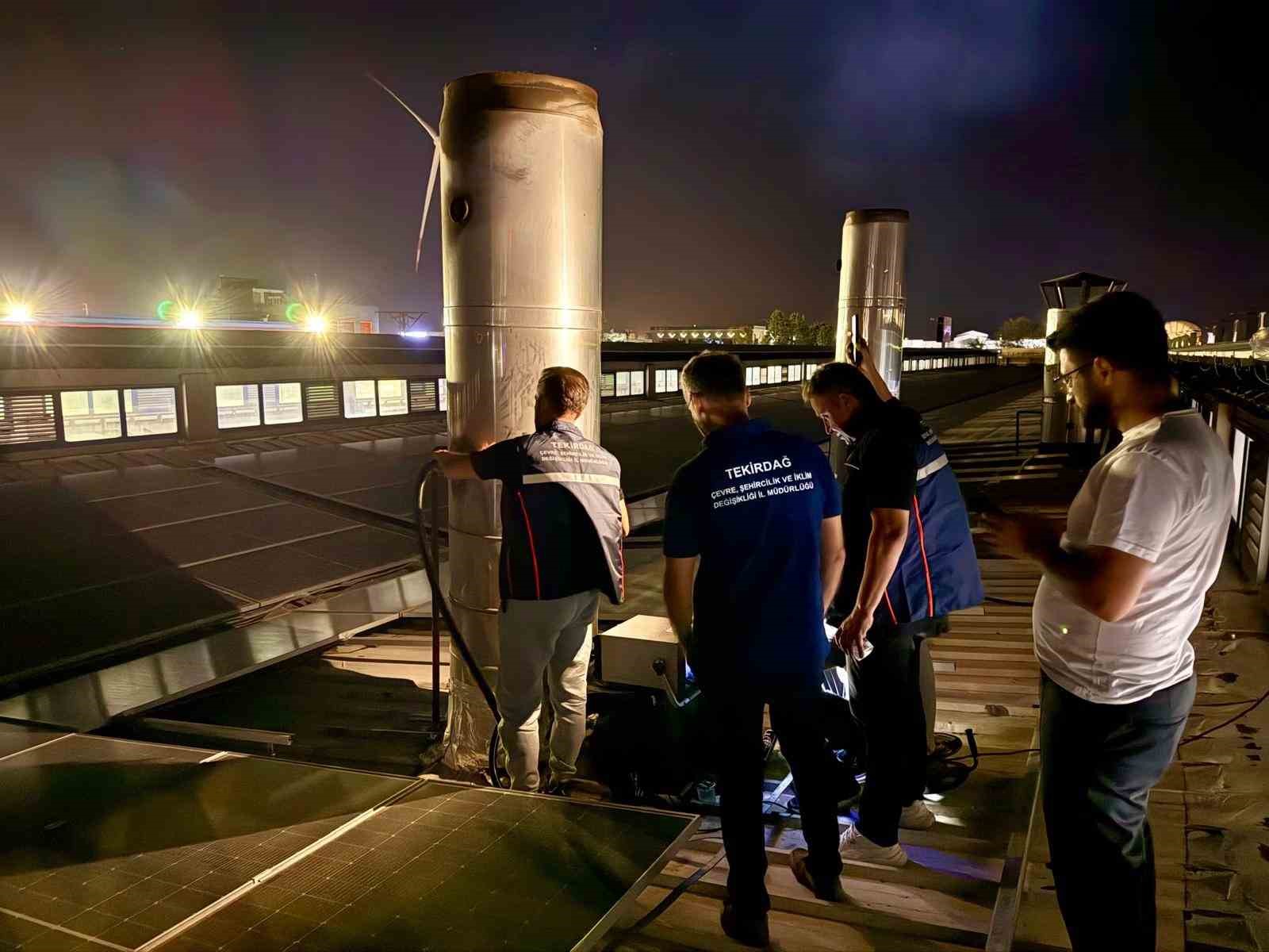 Tekirdağ&rsquo;da ağır koku ihbarlarına jet denetim
