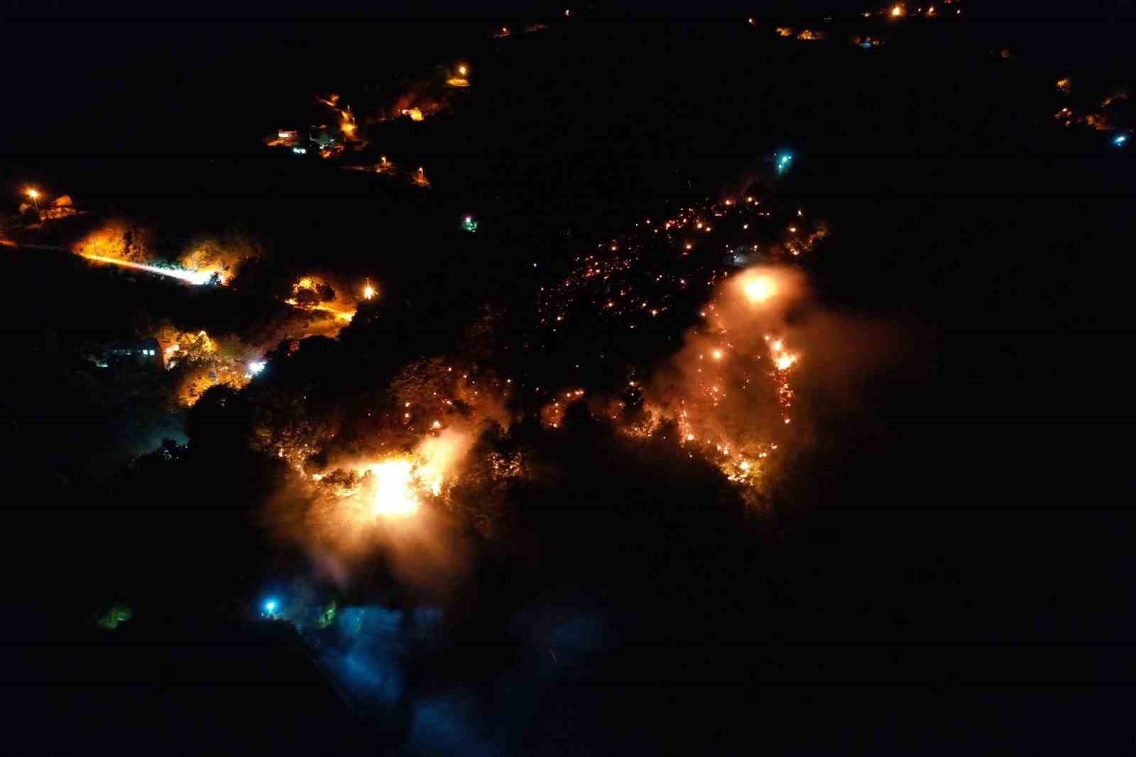 Ormanlık alanda yangın: Ekipler ve vatandaşlar alevleri 3 saatte söndürdü