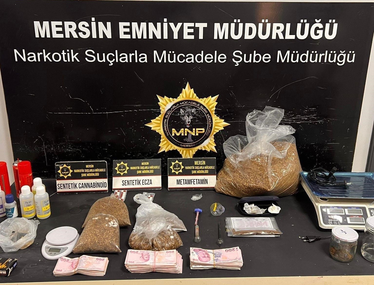 Mersin’de uyuşturucu suçundan son 1 haftada 150 kişiye işlem yapıldı