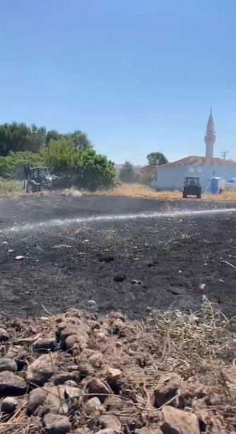 Kocaeli’de tarım arazisinde yangın çıktı