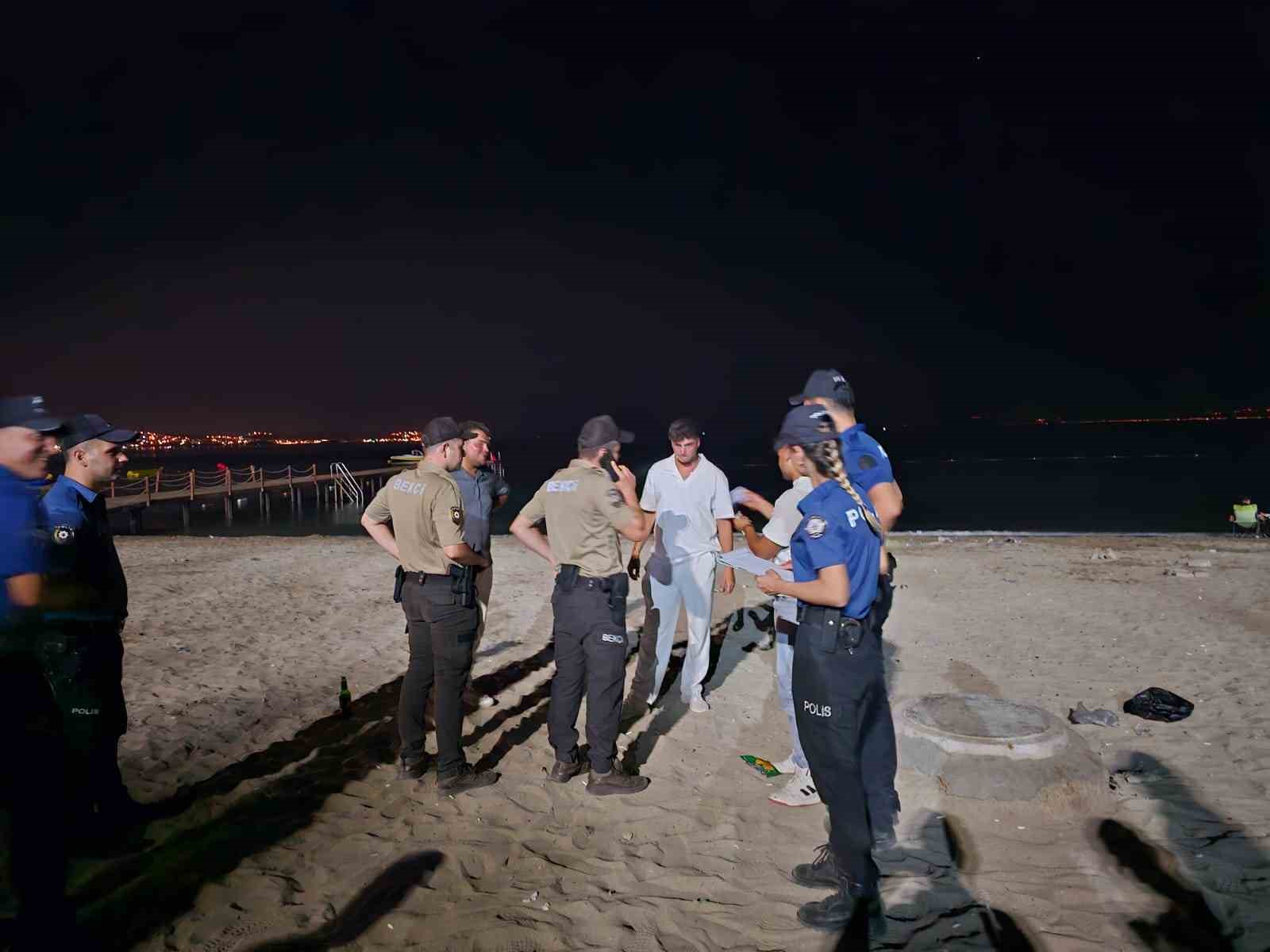 Ören’de sahilde izinsiz havai fişek gösterisine ceza