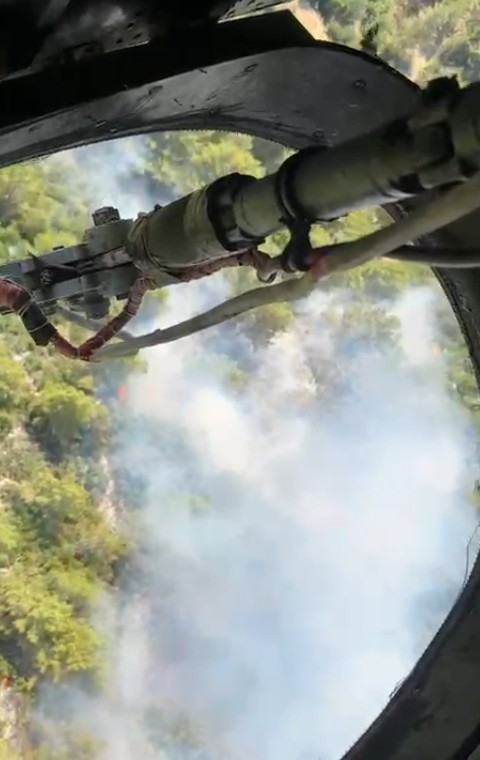 Kaş&rsquo;ta orman yangını
