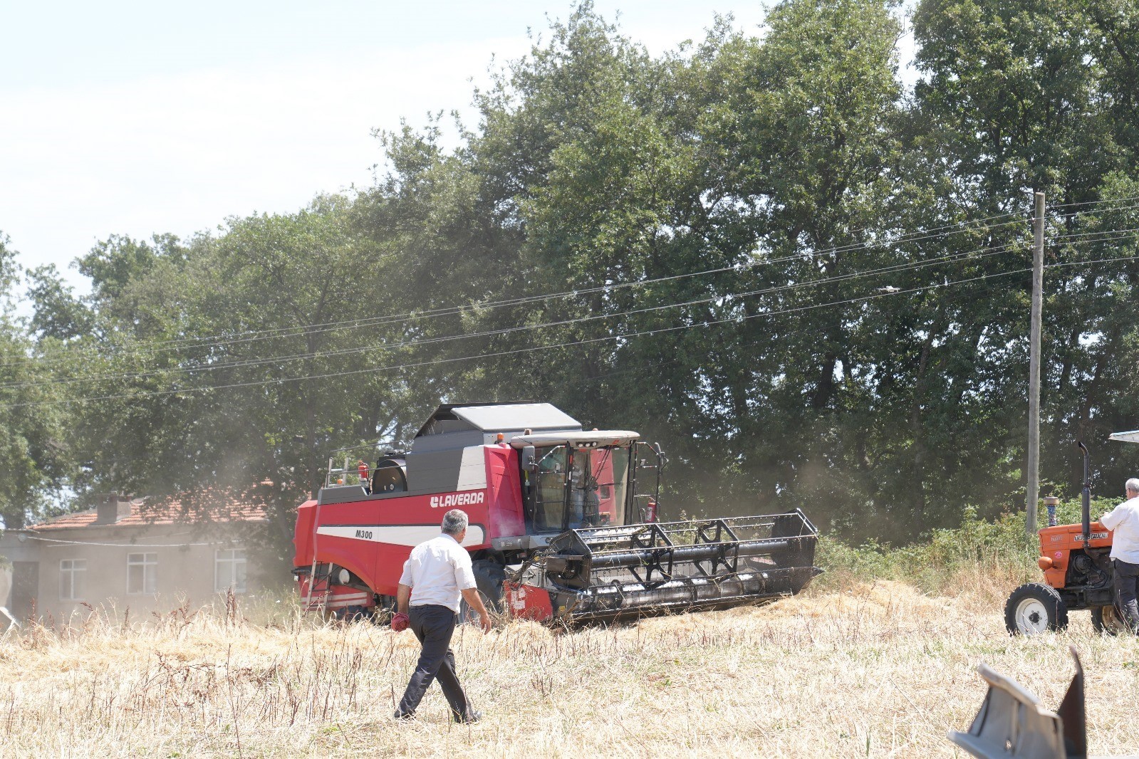 Atakum&rsquo;da tarlalar altın rengine b&uuml;r&uuml;nd&uuml;
